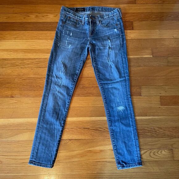 J CREW | distressed toothpick jeans 26 ankle - Picture 1 of 8